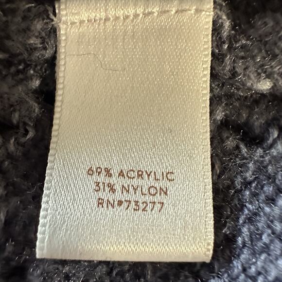 LC Lauren Conrad Grey Bell Sleeve‎ Open Knit Sweater Size Medium - Picture 4 of 5